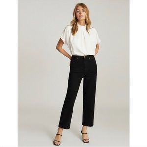 Reiss Straight High Rise Crop Jean